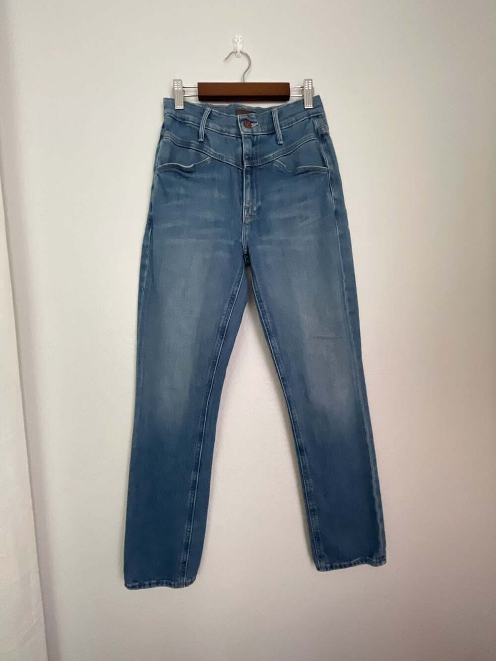 MOTHER Denim The Rider High-Rise Straight Leg Jeans
Size 25